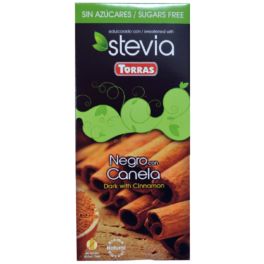 Chocolate STEVIA negro + Canela 125grs .