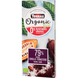 Chocolate BIO S/A 79%Negro Cacao Griollo 100gr TORRAS