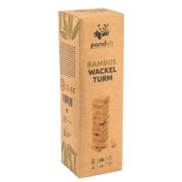 Torre geka madera bambu Wackelturm.PANDOO