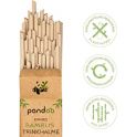 Pajitas de papel de bambu ( desechables ) 50 unidades PANDOO