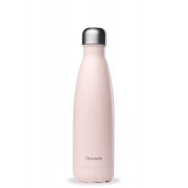 Botella PASTEL ROSA 500ml Isotermica Acero Inox. QWETCH