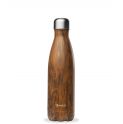 Botella Isotermica Acero Inox.MADERA 500ml QWETCH