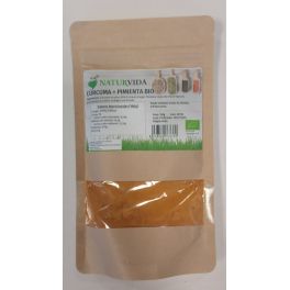 Curcuma + Pimienta Negra polvo BOLSA Bio 150 GR - NATURVIDA