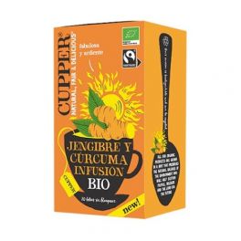 Infusion de Jengibre y Curcuma 20bolsitas BIO CUPPER