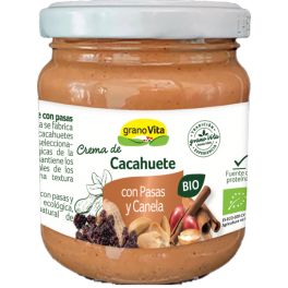 Crema Cacahuete pasas y canela BIO 175gr. GRANOVITA