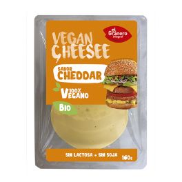 Queso Cheddar Lonchas 160gr BIO El GRANERO Queso Cheddar Lonchas 160gr BIO El GRANERO