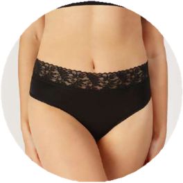 Braga Bikini flujo abundante Talla M Negro FLUX Undies