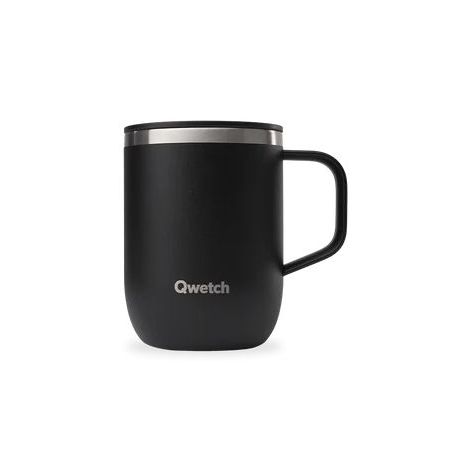 Taza Isot&eacute;rmica 350 asa y tapa BEIGS Inox QWETC