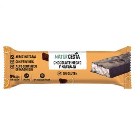 Barrita Arroz Choco Negro+Naranja 18gr S/G NATURCE Barrita Arroz Choco Negro+Naranja 18gr S/G NATURCE