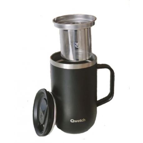 Taza Isot&eacute;rmica 470 c/filtro- tapa BEIS Inox QWETC