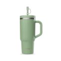 Travel Cup Isotér, asa+pajita Inox VERDE 900mlQWET