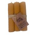 Vela pack 6 unid 10 x 2 cm Cera de Abeja L´ABELLA