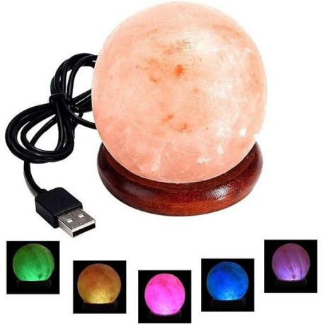 Lampara Mini USB Bola Natural